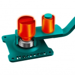 Ручной станок для гибки арматуры KRAFTOOL 10 E, острый гиб, на подшипнике - stroymarket66.ru - Пермь