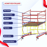 Вышка-тура  ВСП 2.0х2.0, Н-2.8м - stroymarket66.ru - Пермь