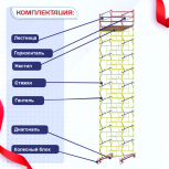 Вышка-тура  ВСП 2.0х2.0, Н-12.4м - stroymarket66.ru - Пермь