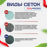 Сетка затеняющая зеленая 70% 4х100 м - stroymarket66.ru - Пермь