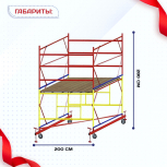 Вышка-тура  ВСП 2.0х2.0, Н-2.8м - stroymarket66.ru - Пермь