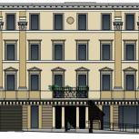 Фальшфасад сетка с изображением на строительные леса - stroymarket66.ru - Пермь